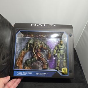 World of Halo 1/18 MASTER CHIEF & FLOOD TANK 2-Pack Limited Jazwares Vault NIB K